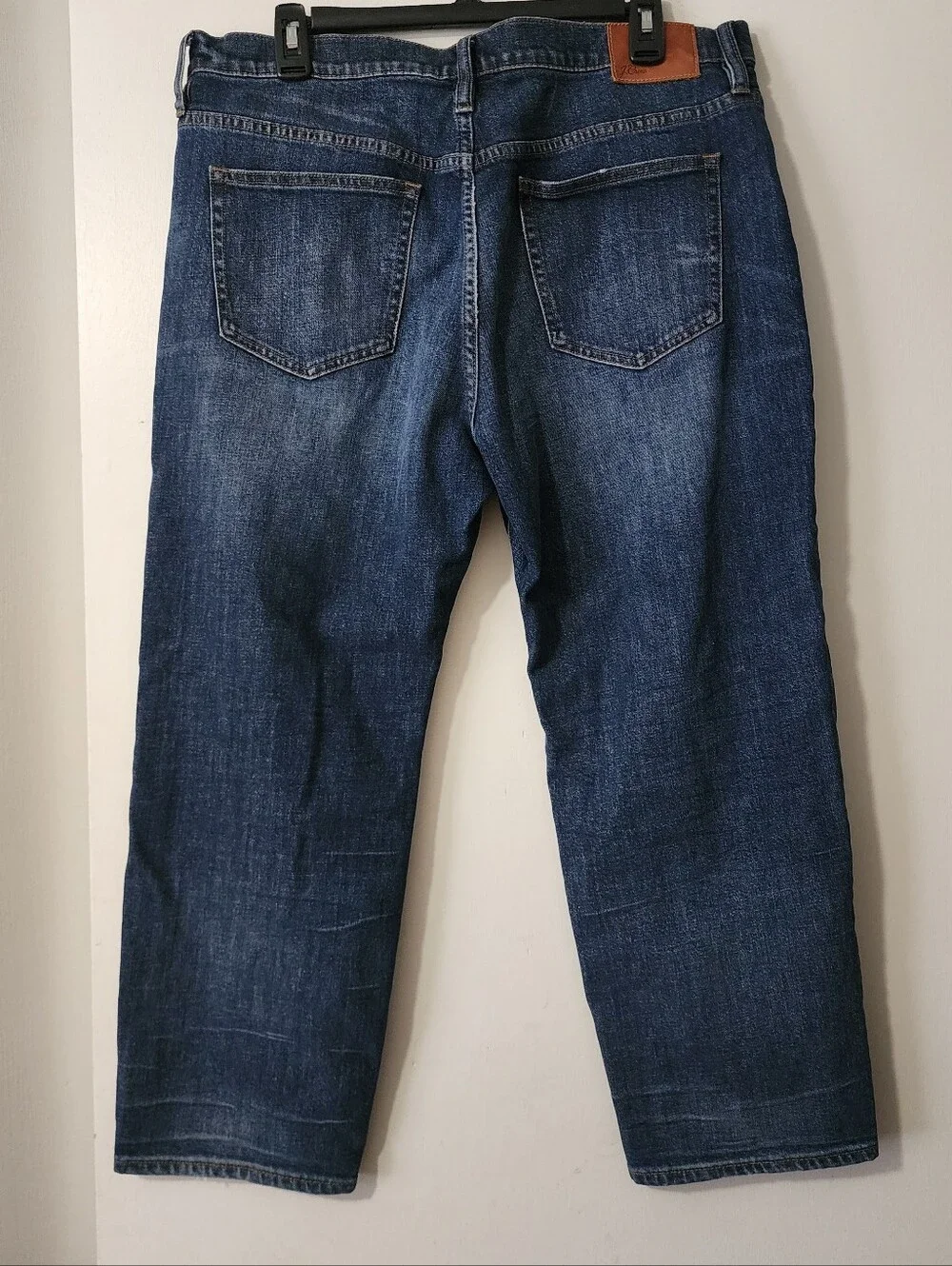 J.Crew Womens Straightaway Jean Denim Jeans Button Fly Stretch 32 Petite 32P